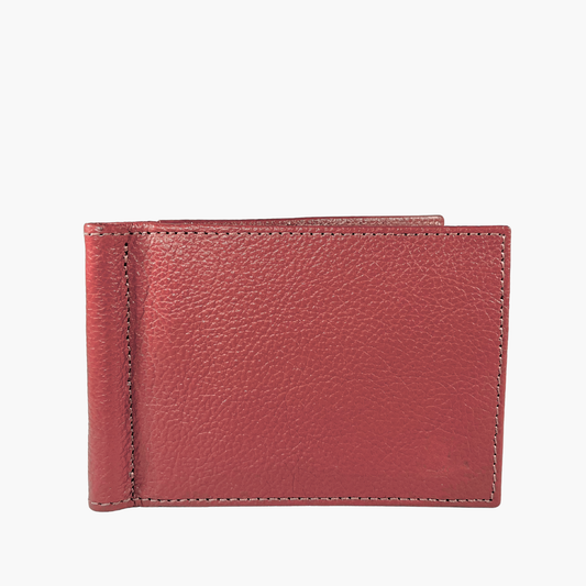 Wallet with Clip - Red