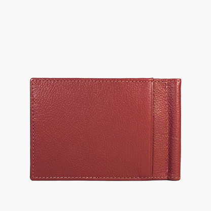 Wallet with Clip - Red