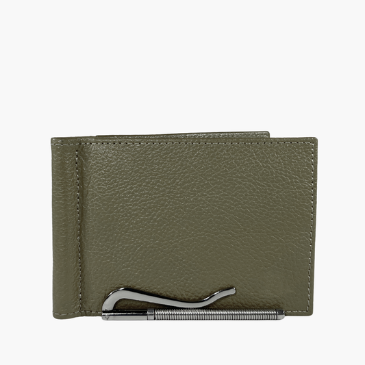 Wallet with Clip - Military Green