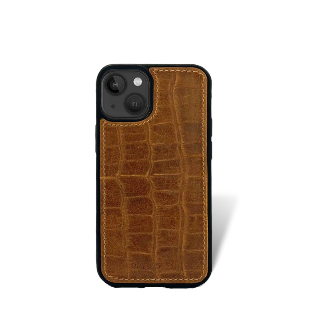 iPhone 13 Mini Case - Croco Leño