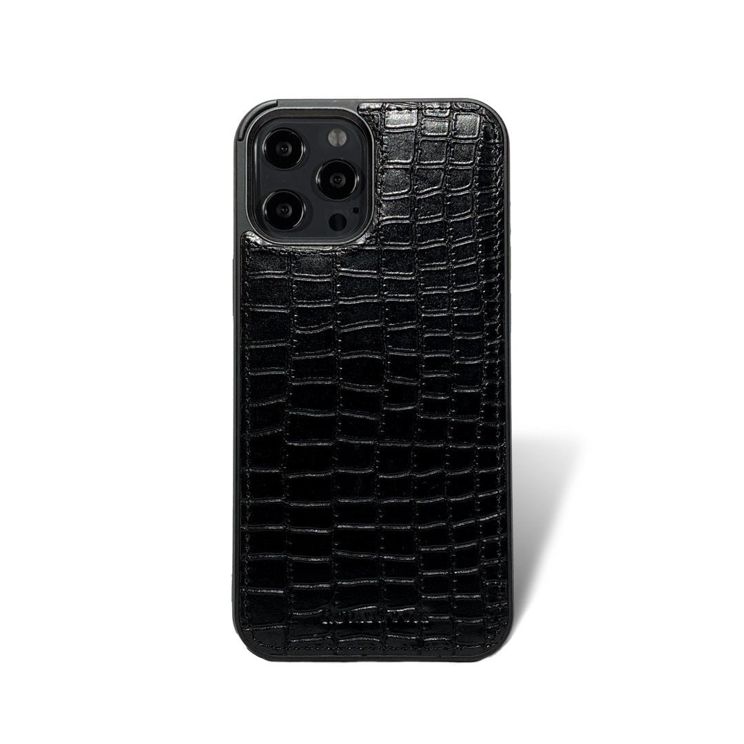 iPhone 13 Pro Max Case - Croco Negro