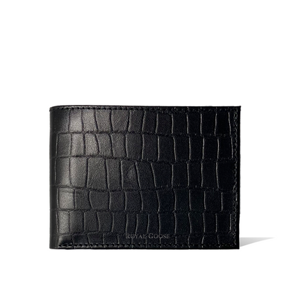 Cartera Clásica - Croco Negro