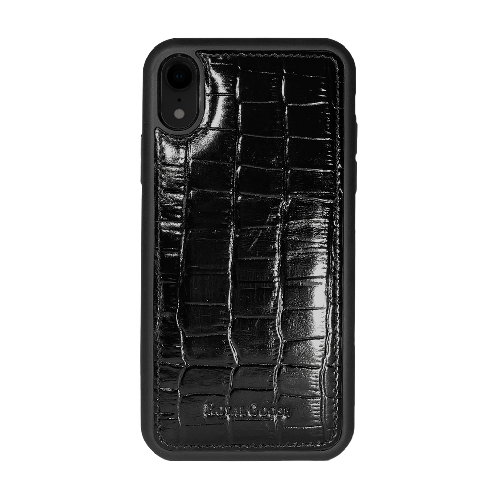 iPhone XR Case - Croco Negro