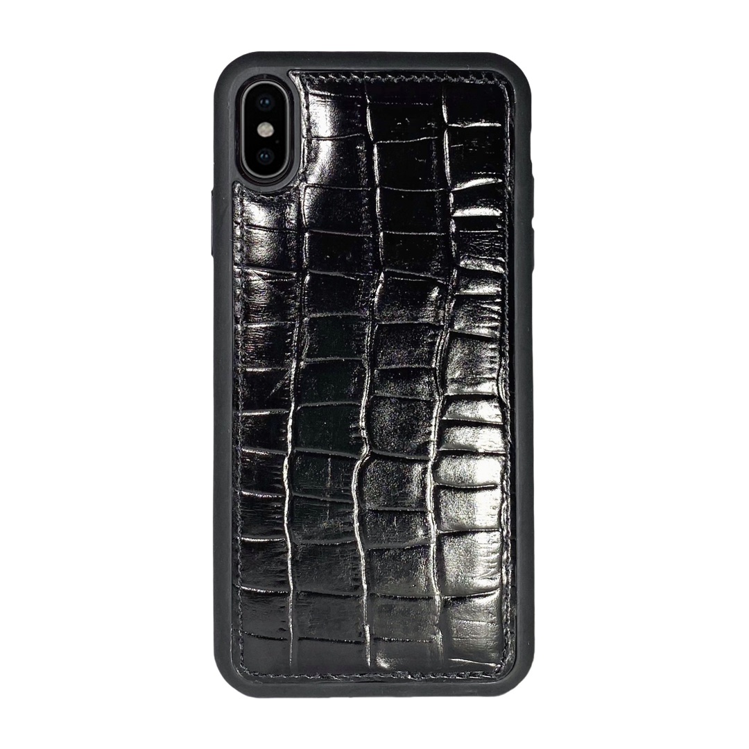 iPhone XS Max Case - Croco Negro