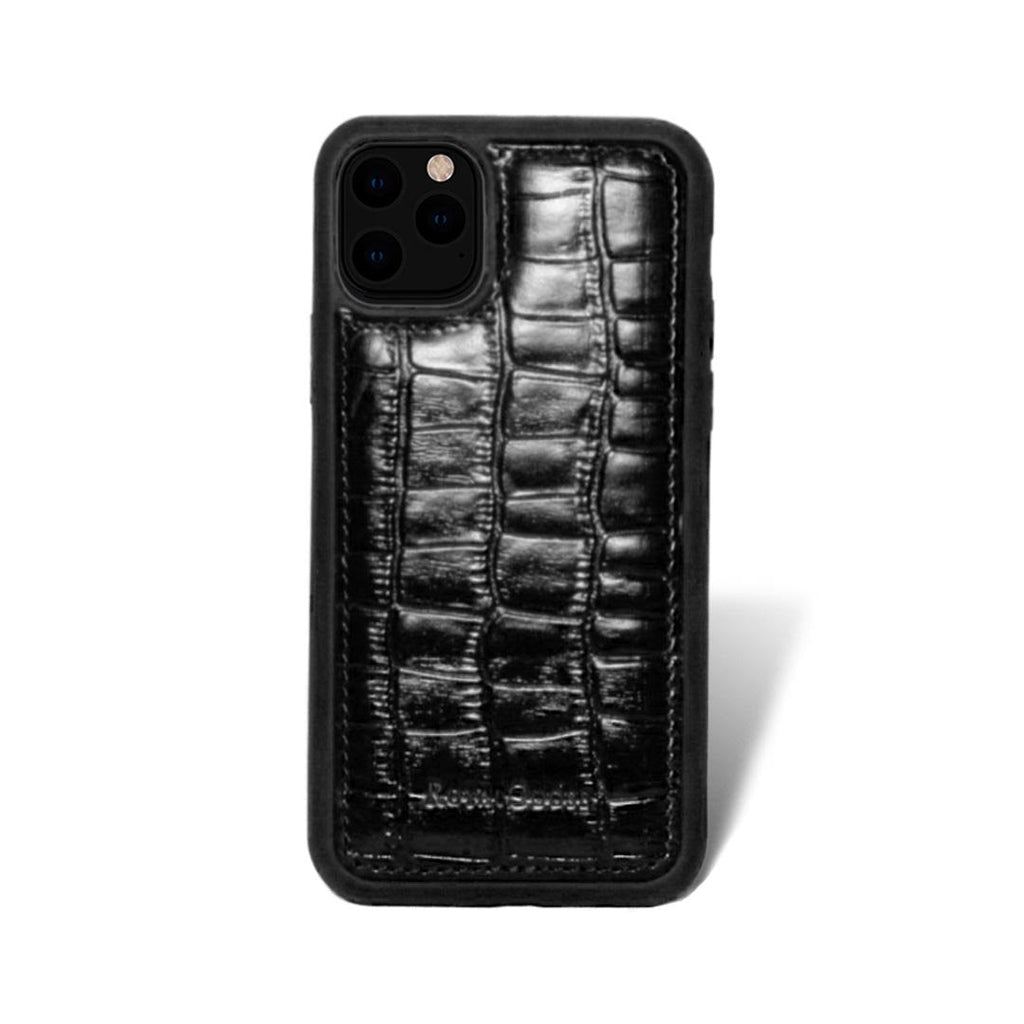 iPhone 11 Pro Max Case - Croco Negro