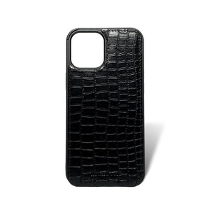 iPhone 12 Pro Max Case - Croco Negro RoyalGoose