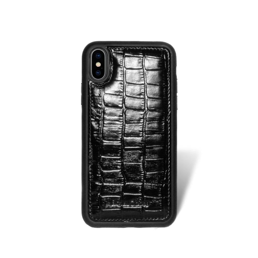 iPhone X/XS Case - Croco Negro